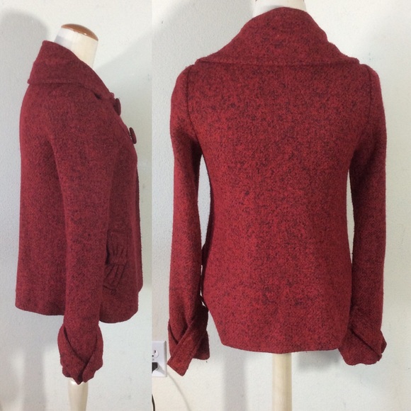 GIFTED 🎁 Doki Geki Nordstrom Red Bow Coat - Picture 2 of 8